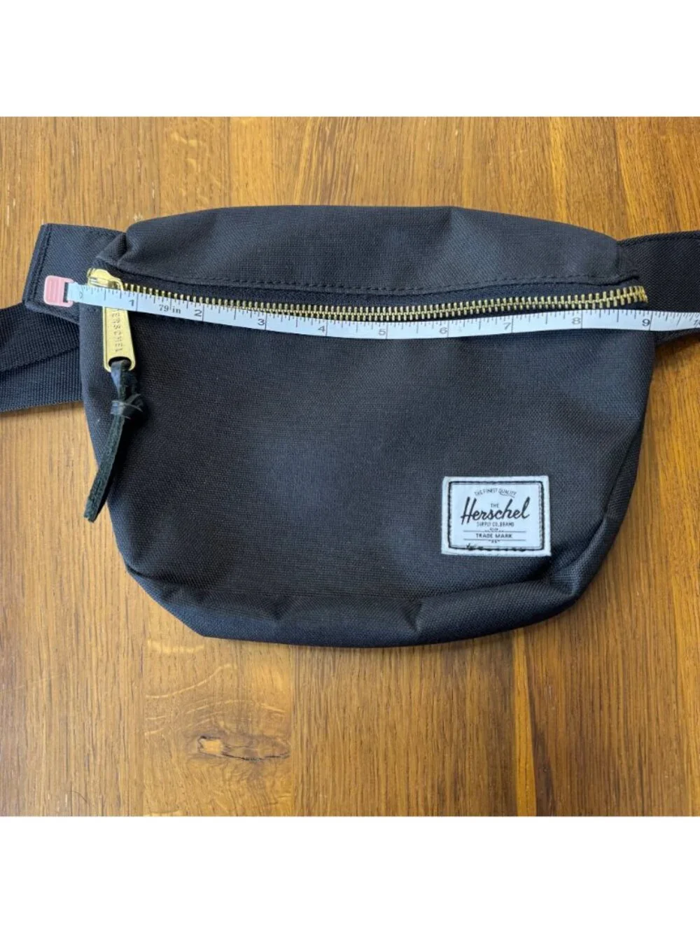 HERSCHEL SUPPLY CO. Settlement Hip Pack Black Waist Bag Adjustable Fanny Pack - Picture 7 of 12